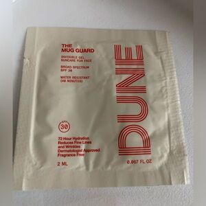 Dune The Mug Guard Invisible gel suncare SPF 30 SAMPLE